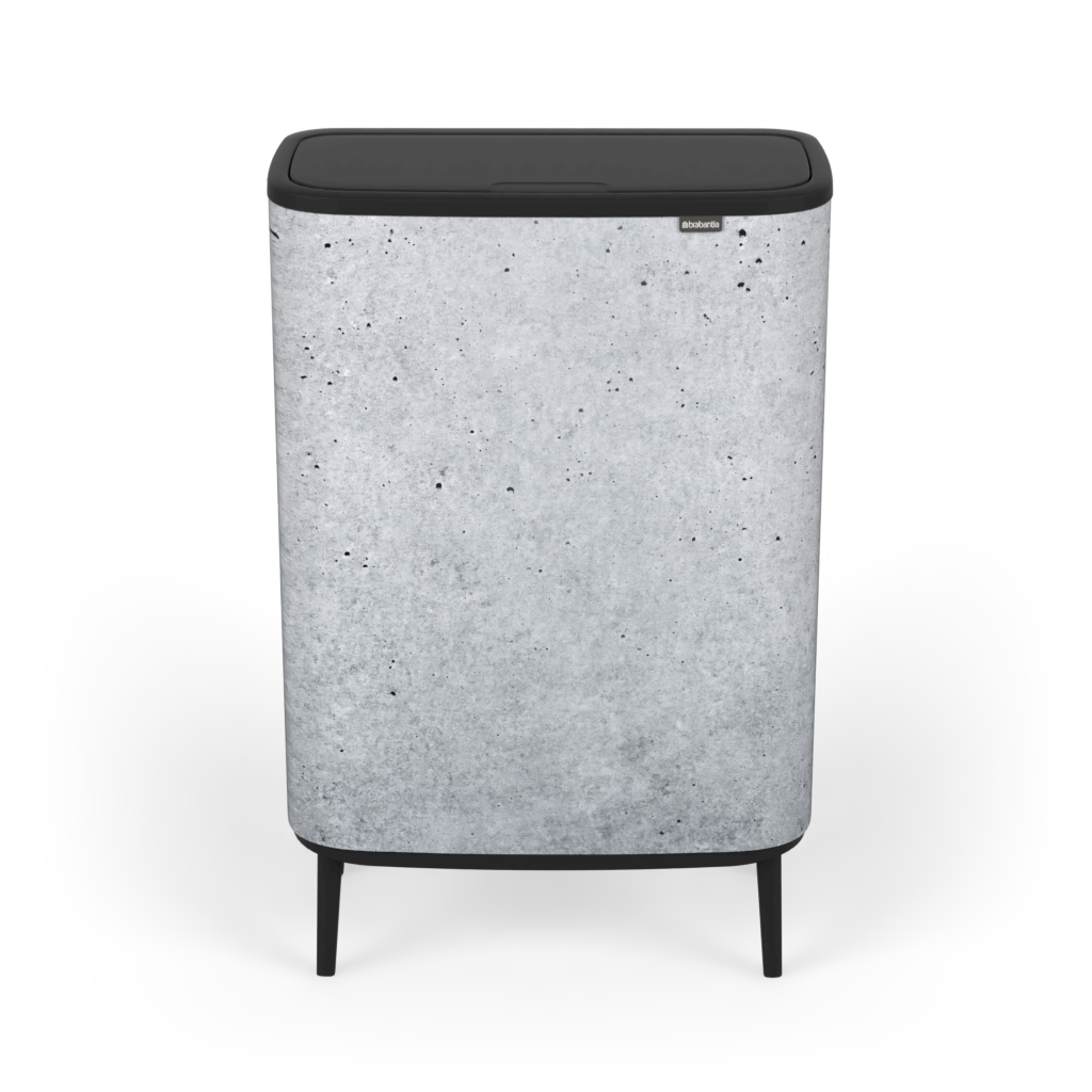 CONCRETE BrabanSkin cover for Brabantia Bo Touch Bin Hi 60l