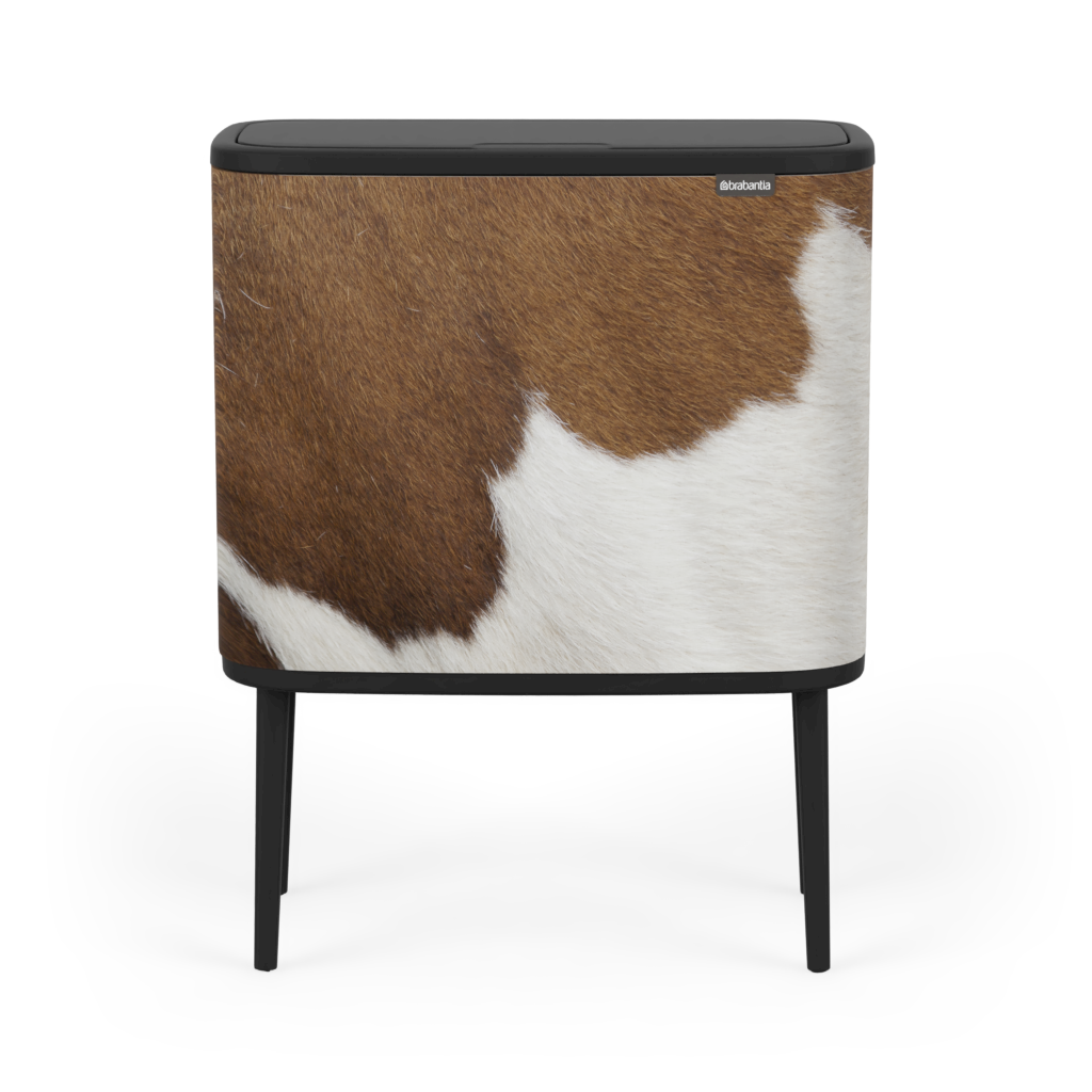 Cow BrabanSkin cover for Brabantia Bo Touch Bin 36L